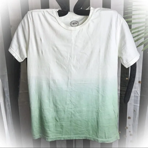 NWOT ORIGINAL PAPERBACKS MENS MINT GREEN OMBRÉ RELAXED TEE SIZE SMALL - Picture 3 of 5